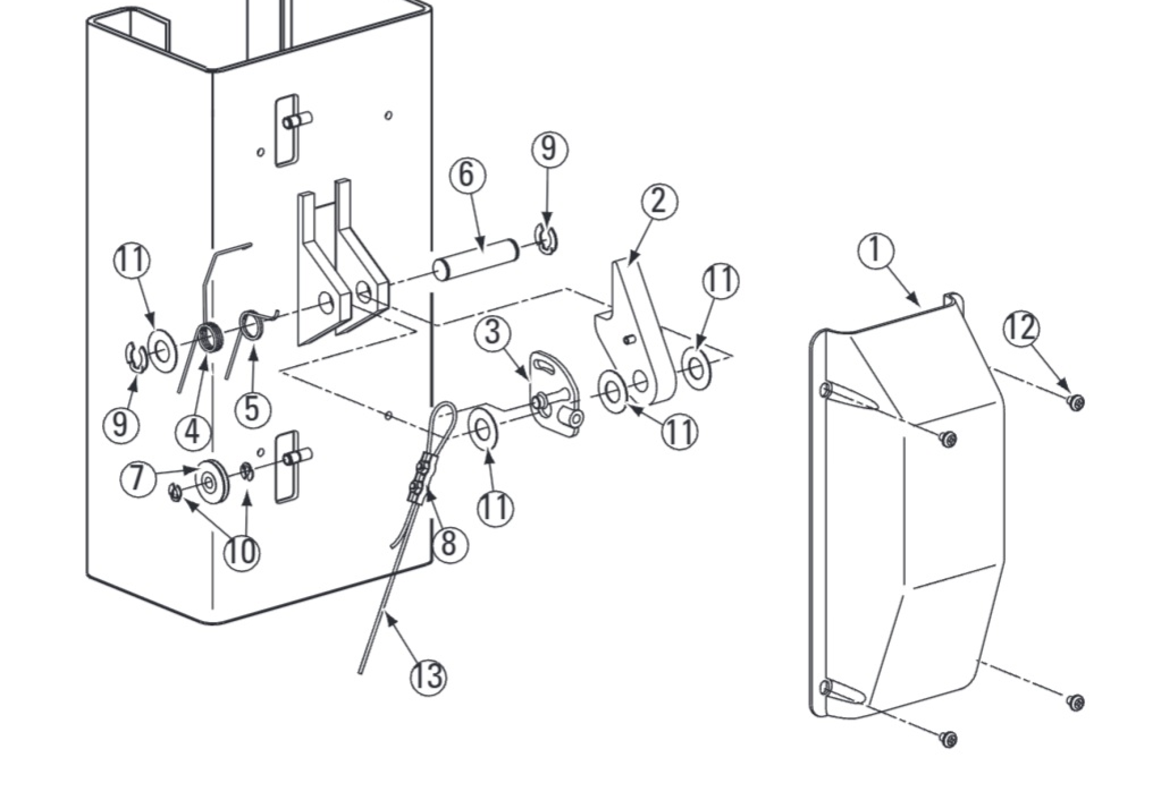 Highlighted location of this part in an interactive parts breakdown