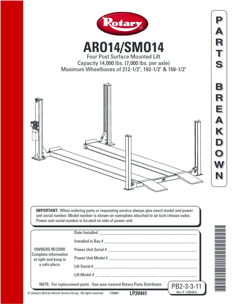 ARO14/SMO14 cover page